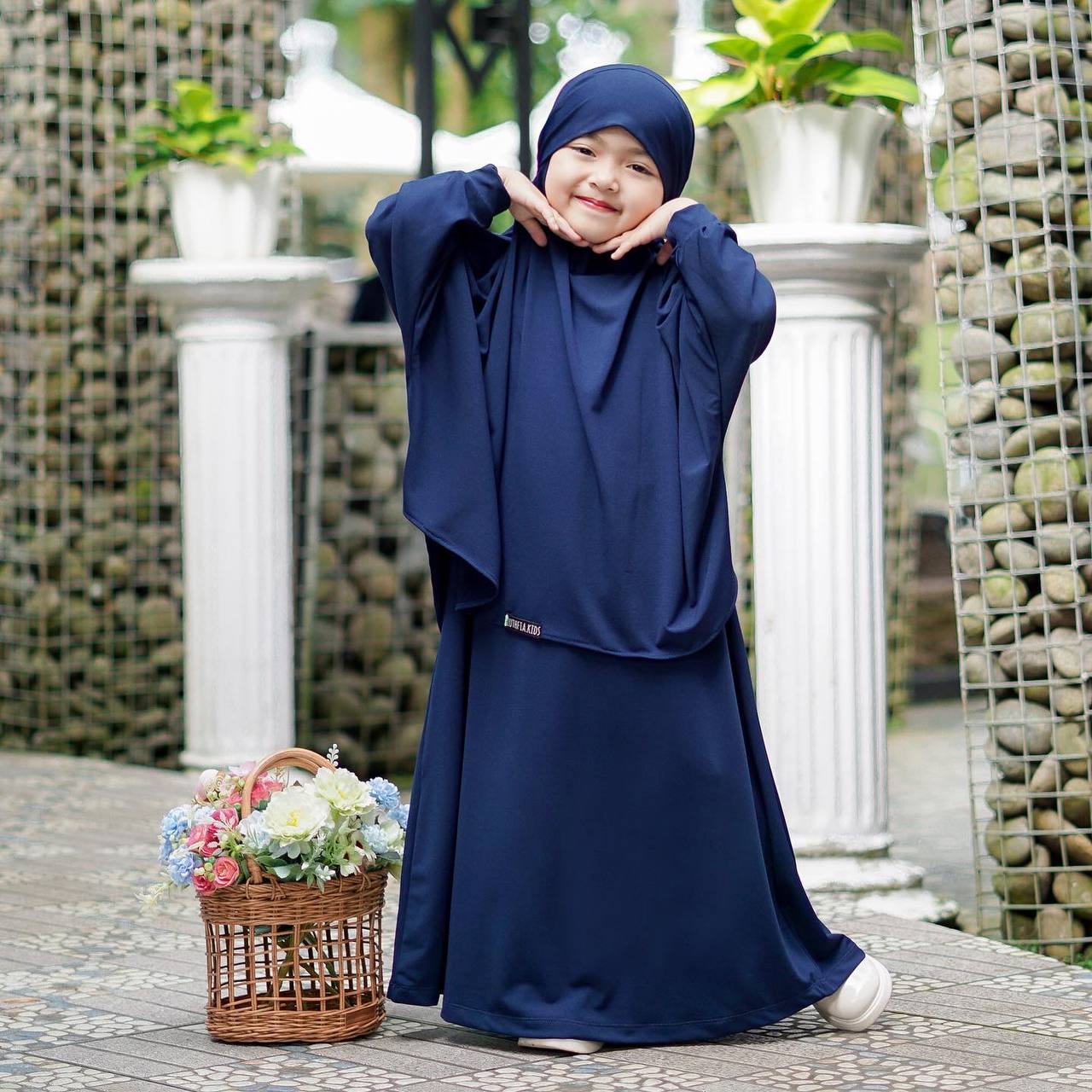 AISYAH Children Set---NAVY BLUE