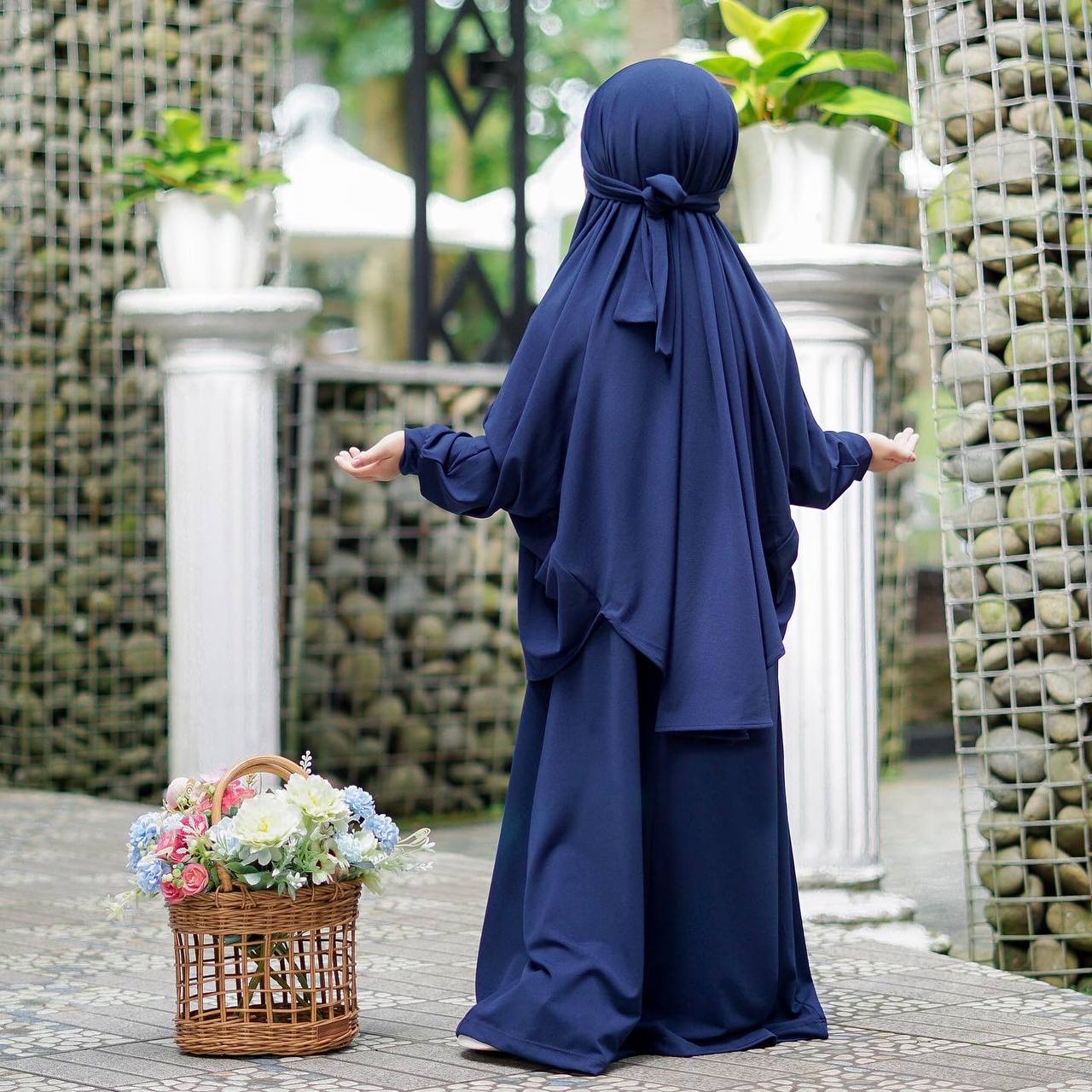 AISYAH Children Set---NAVY BLUE