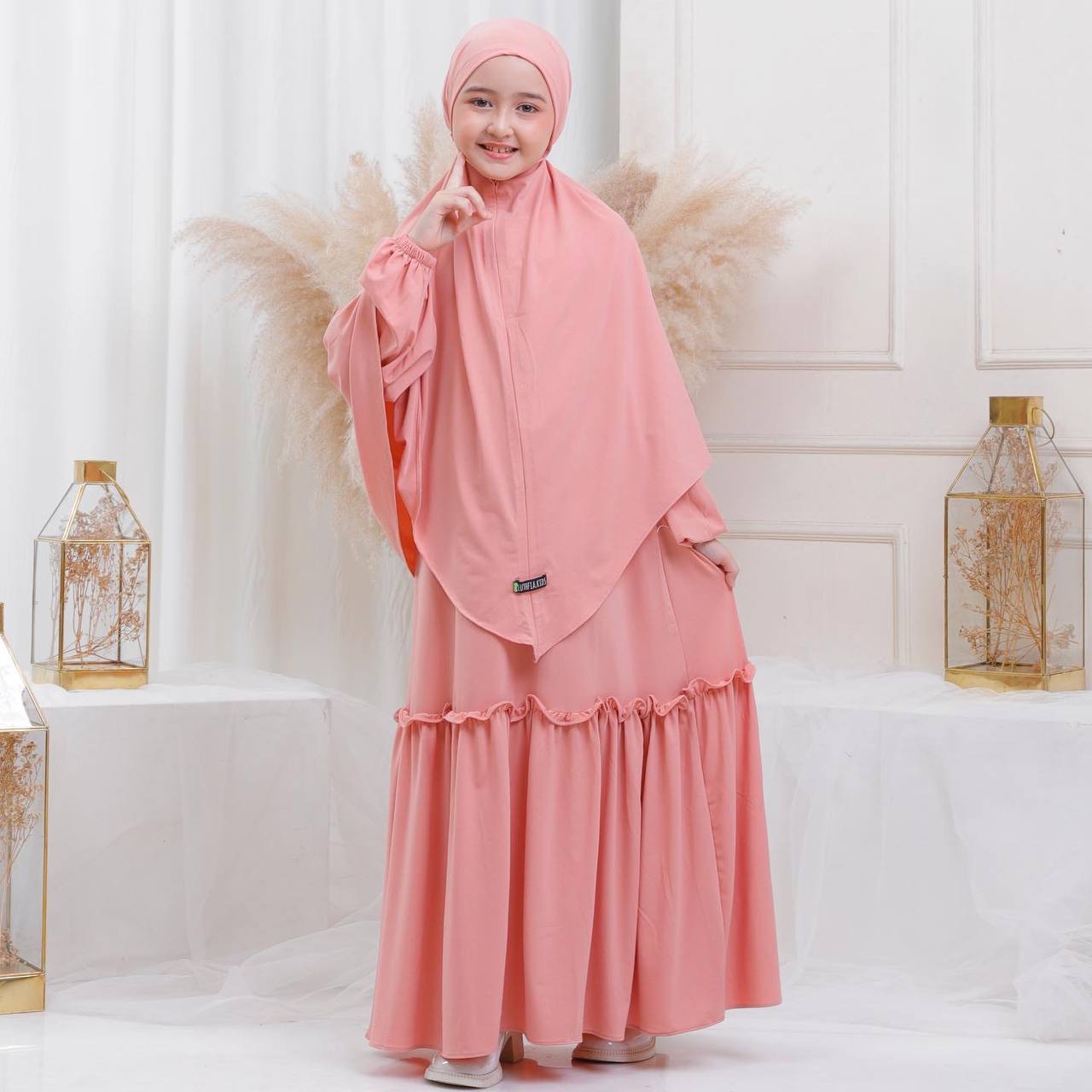 Madina Children Set----Peach