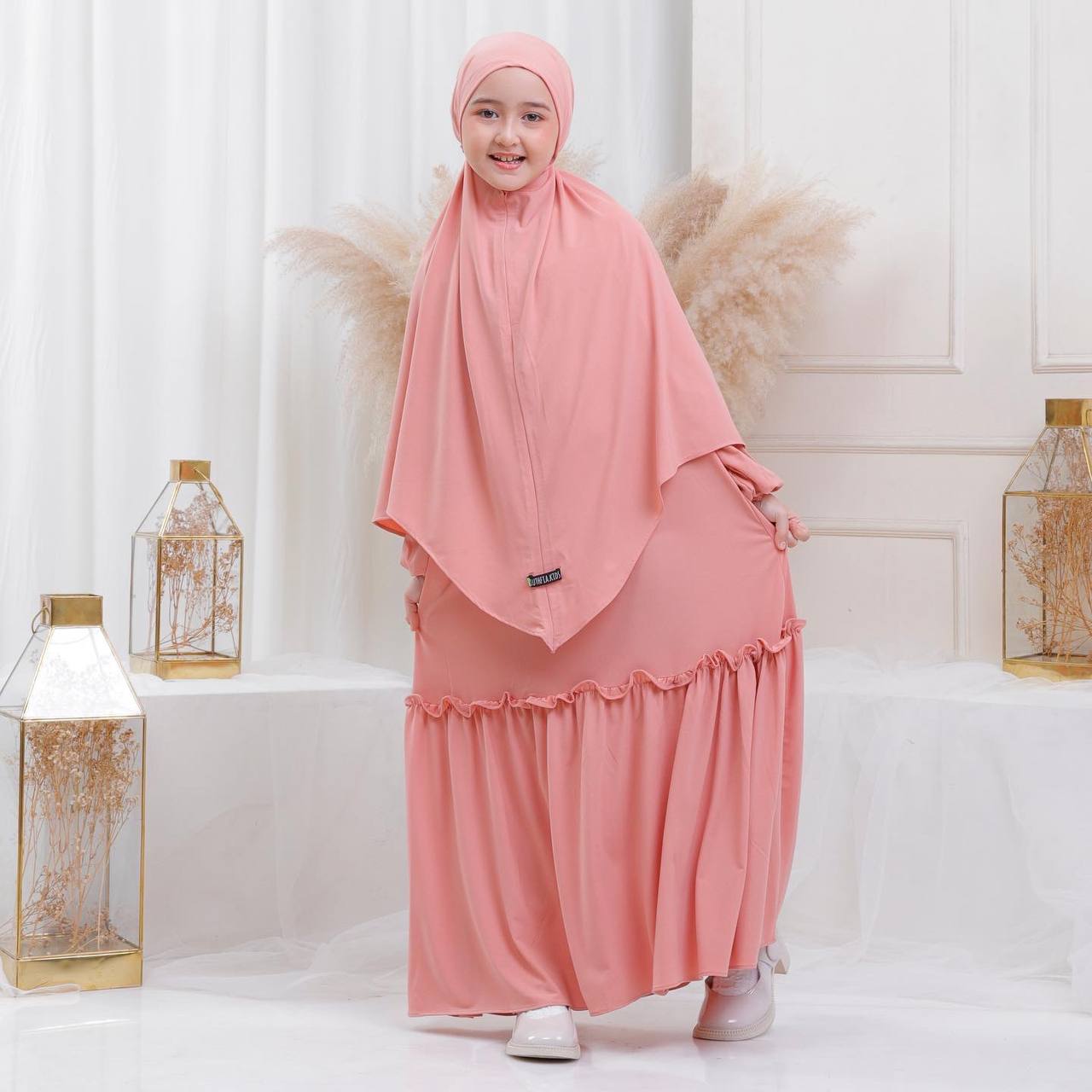 Madina Children Set----Peach