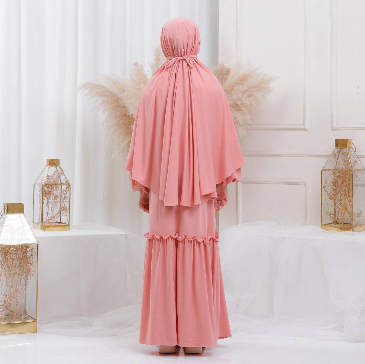 Madina Children Set----Peach