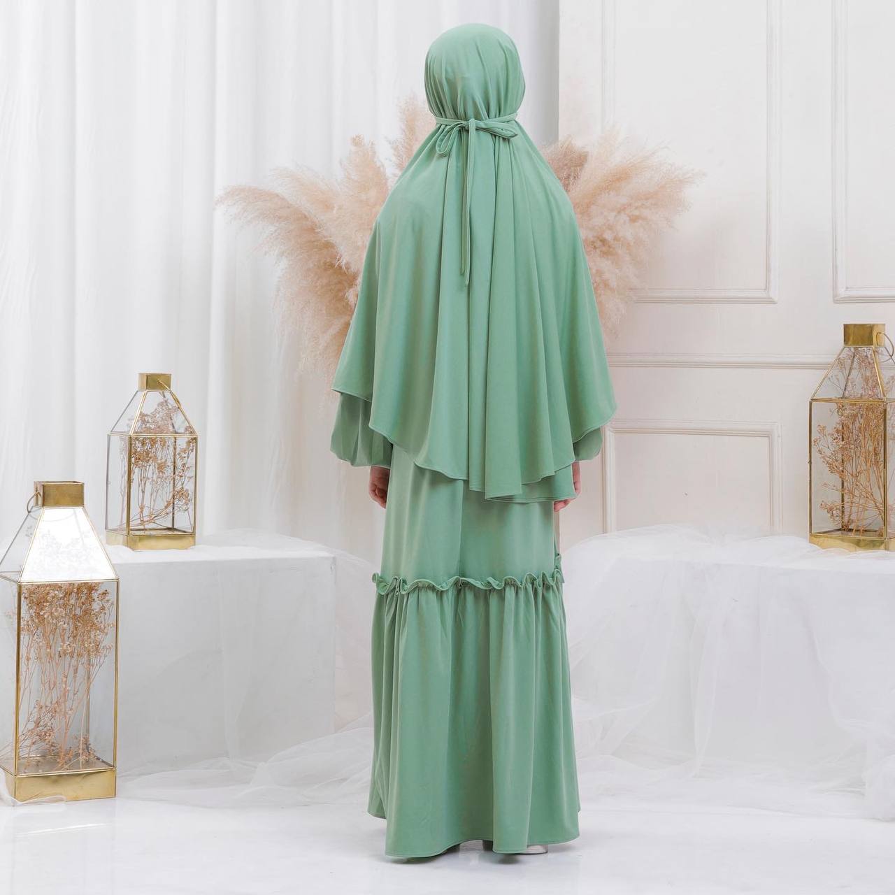 Madina Children Set --- Green mint