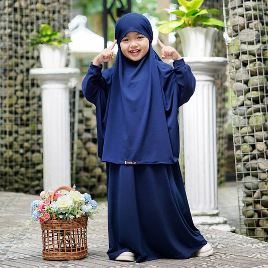 AISYAH Children Set---NAVY BLUE
