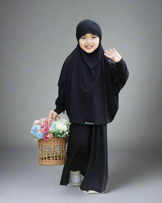 AISYAH Children Set---BLACK