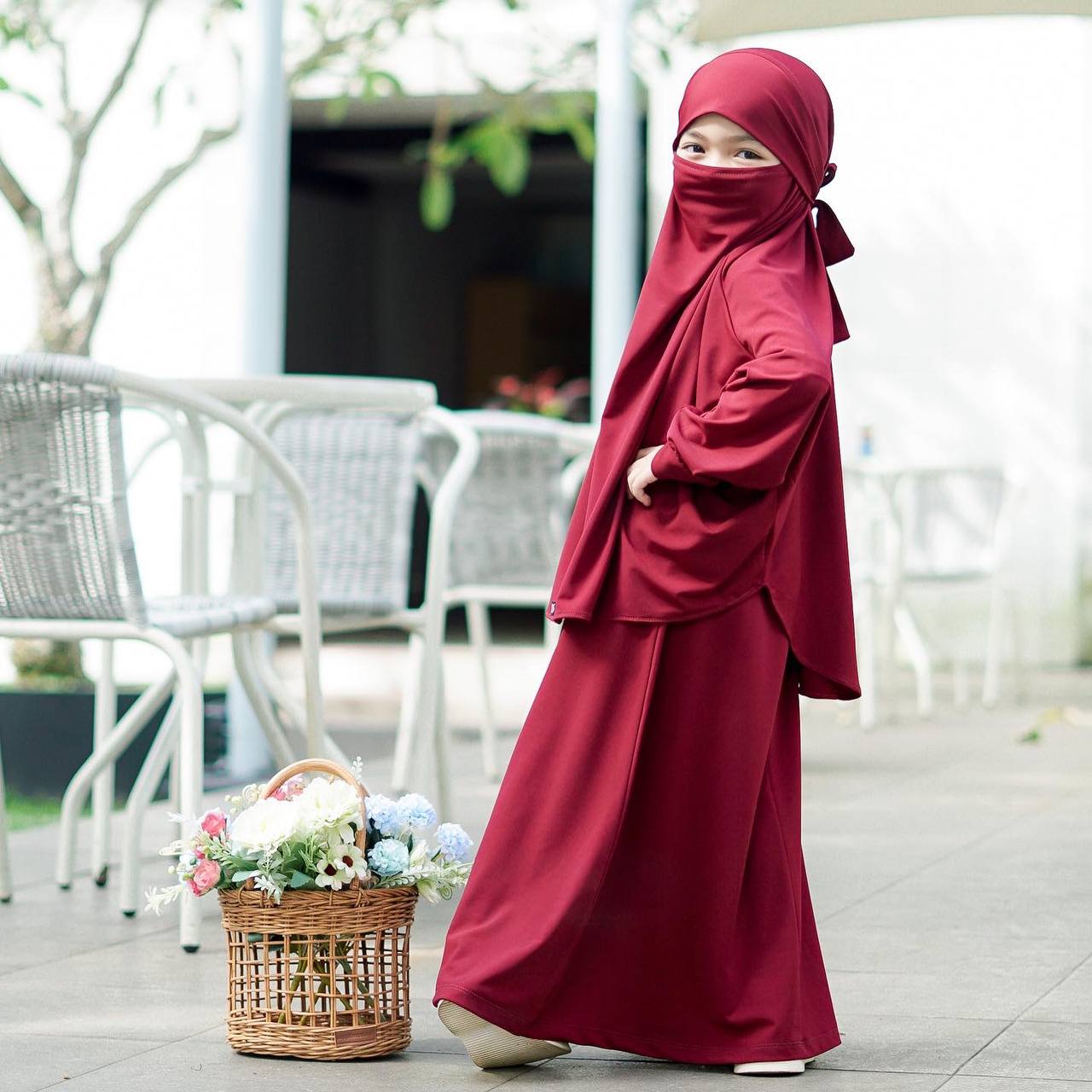 AISYAH Children Set---MAROON