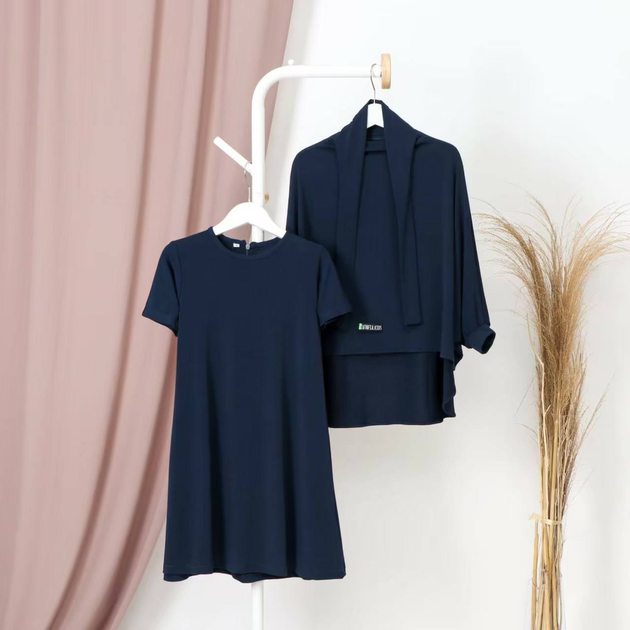 AISYAH Children Set---NAVY BLUE