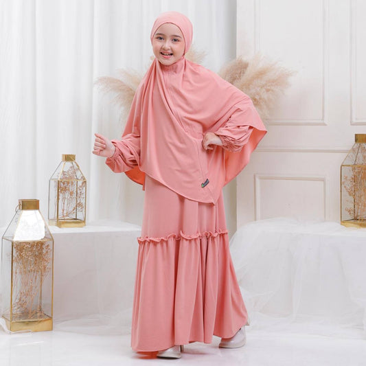 Madina Children Set----Peach